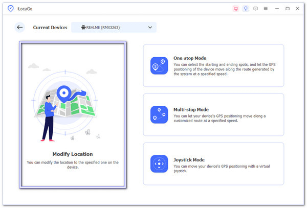 Click Modify Location on The Left Side