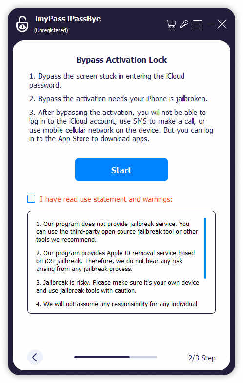 iCloud 활성화 잠금 우회 확인