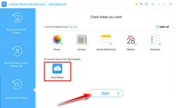 Buka Sandaran iCloud