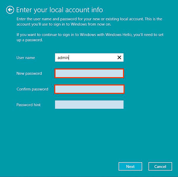 Jelszó eltávolítása Windows 10 Microsoft Account Switch
