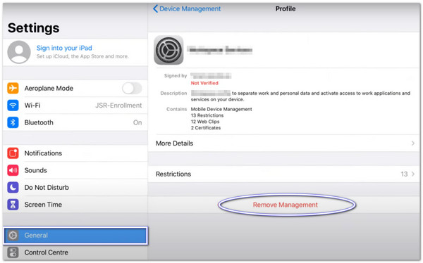 Remover o Mobileiron do iPad nas configurações