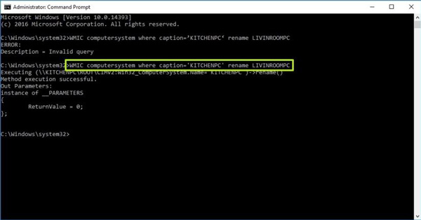 Ganti nama Command Prompt PC Windows 10