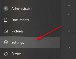 Select Windows Settings