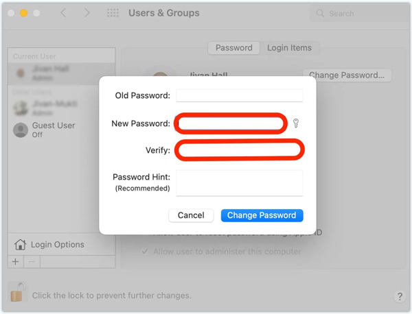 Đổi mật khẩu đăng nhập trên Macbook