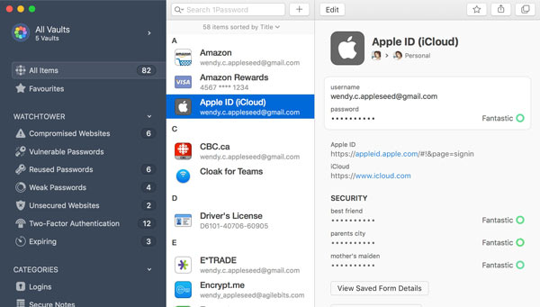 1Password Screenshot