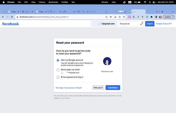 Change Facebook Password