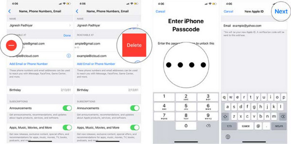 Wijzig de Apple ID-naam op iOS