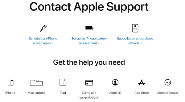 Contact Apple Support