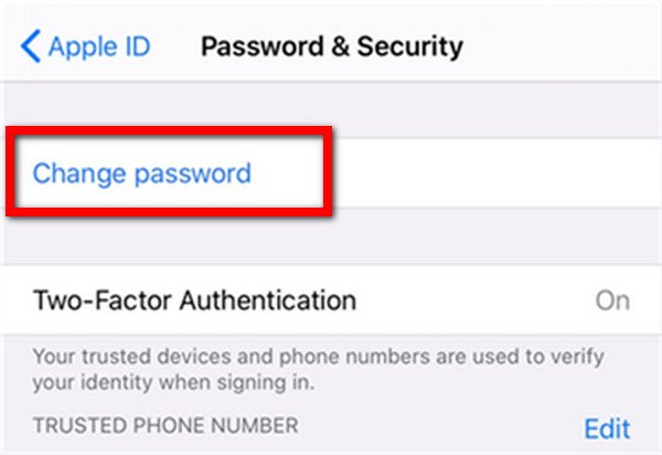 Change Passcode iPhone iPad