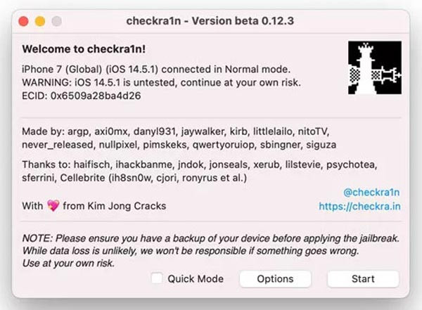 Interface Checkra1n