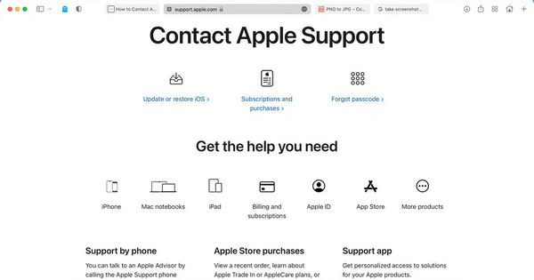 Contact Apple Support