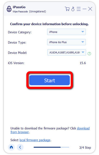 Scarica pacchetto firmware