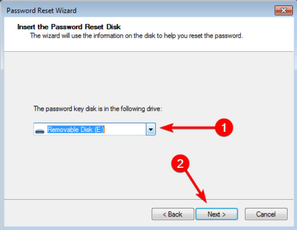 Initial Password Reset Disk