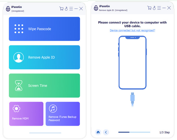 iPassGo Supprimer l'identifiant Apple