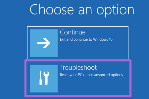 Open Troubleshoot