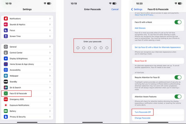 Desactivar la configuración de contraseña