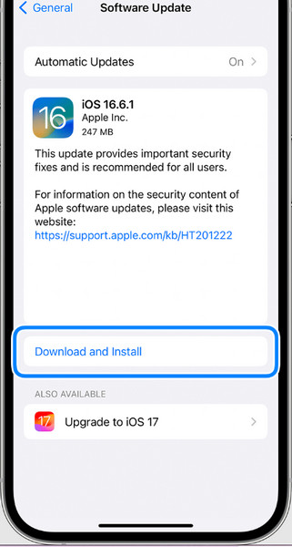 Обновить версию iOS