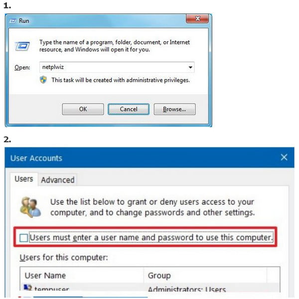 Omitir la pantalla de inicio de sesión de Windows con Netplwiz