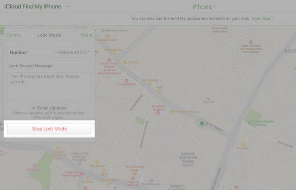 Stop Lost Mode iCloud