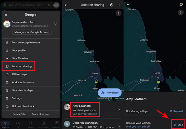 Stop Sharing Location With Someone