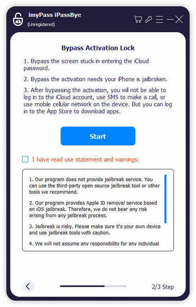 Confirmar la omisión del bloqueo de activación de iCloud