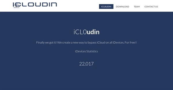 Interface iCloudin