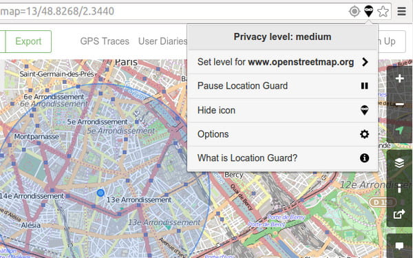 Privacy van locatiebewaking