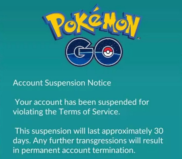 Soft Ban Pokémon Go