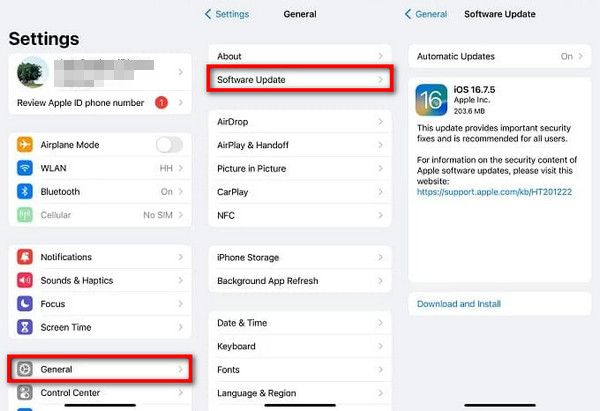 Uppgradera till senaste Ios-versionen