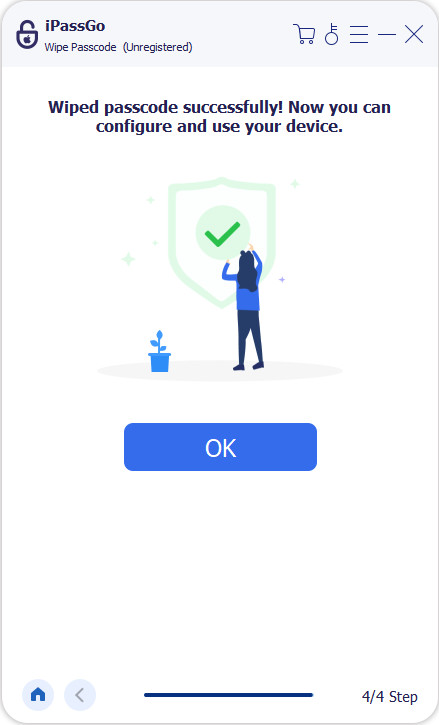 Wipe Passcode Successfully