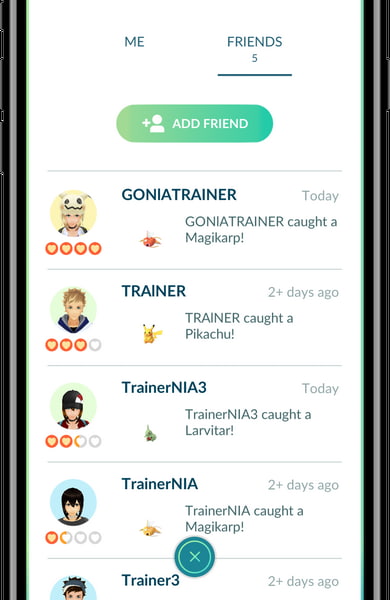 Legg til venner på Pokemon Go