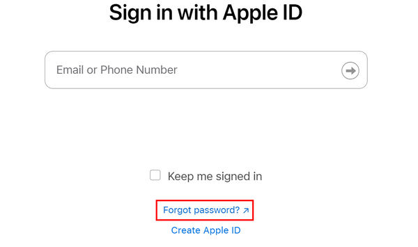 Quên mật khẩu Apple ID