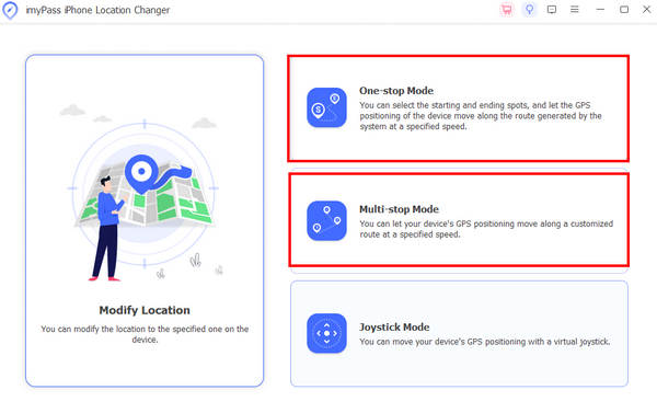 Mode d'arrêt unique ou multiple iMypass