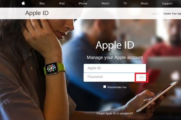 Log på Apple ID