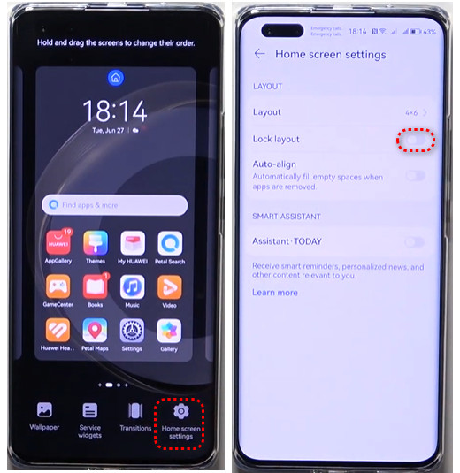 Unlock Home Screen On Huawei