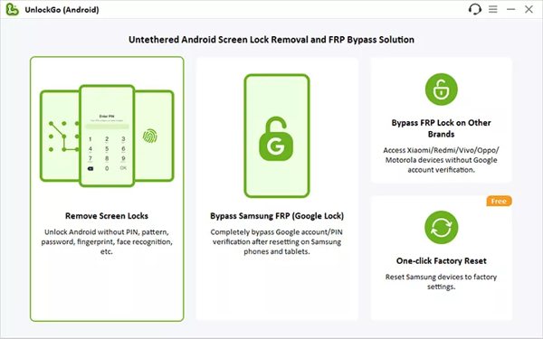 Unlockgo Android Lås upp skärmlås