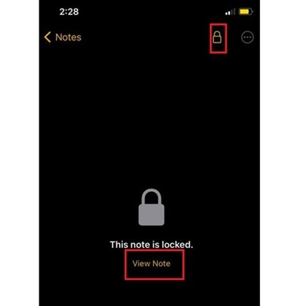 Lihat Nota pada iPhone