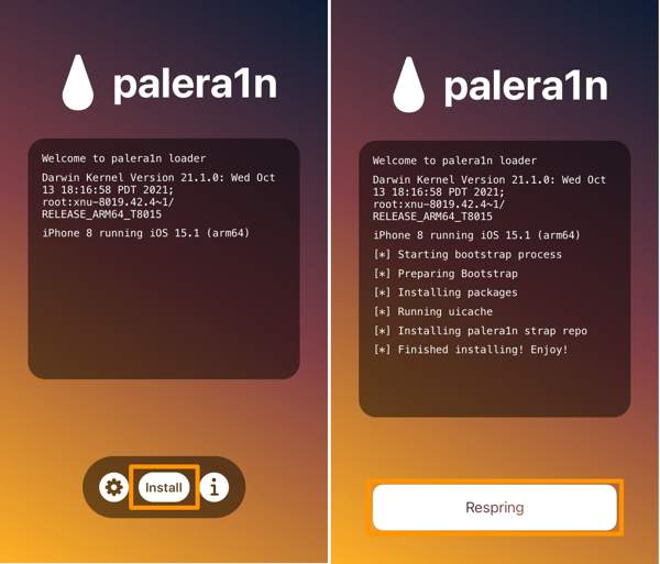 Instalar Palera1n