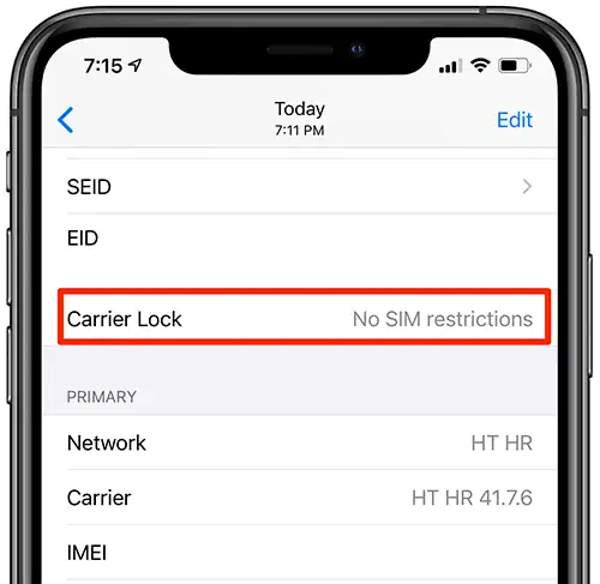 iPhone Carrier Lock