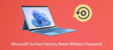 Resetare din fabrică Microsoft Surface fără parolă