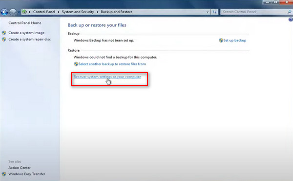 Recover System Settings on Your Computer