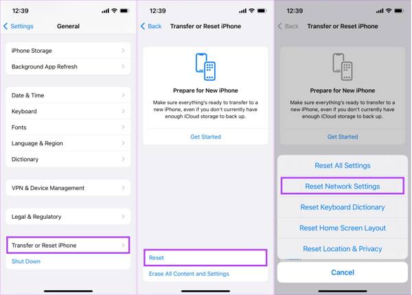 Reset Network Settings