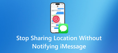 Interrompere la condivisione della posizione senza notificare iMessage