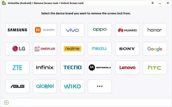 Unlockgo For Android Select Your Brand