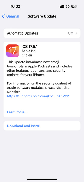 IOS 버전 업데이트