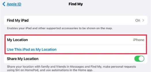 Use Another IOS Device As Your Location