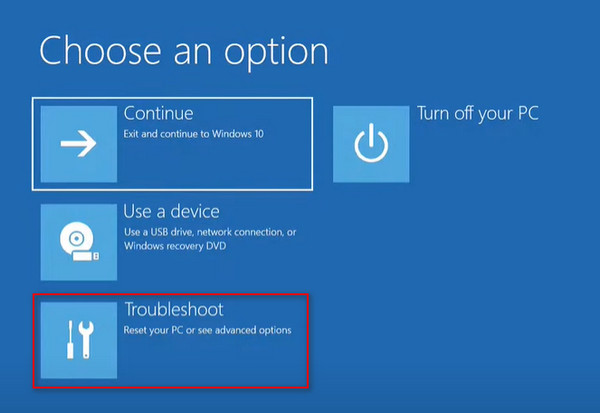 Window Recovery Environment