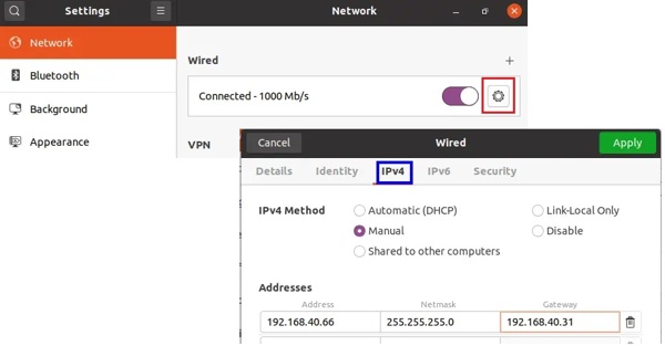 Change Linux IP