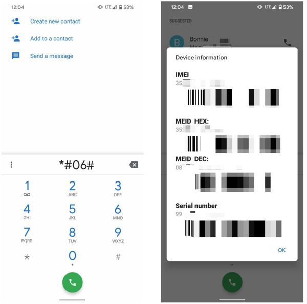 iMei-telefon för Android