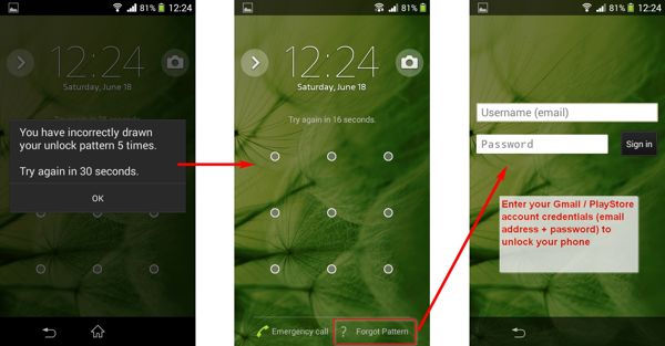 Buka Kunci Telefon Oleh Akaun Google